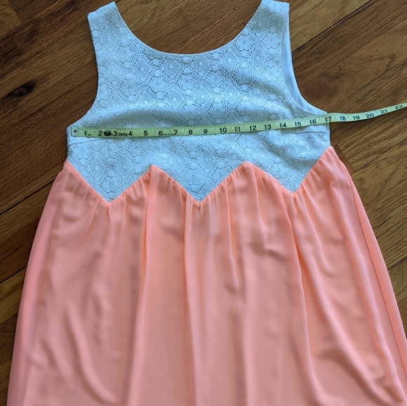 NWT Kori Sleeveless Coral Mini Babydoll Dress - Picture 7 of 7